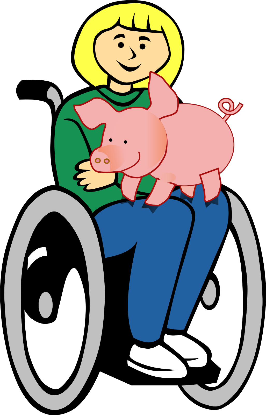 Person Wheelchair Clipart - Png Download (1600x1600), Png Download
