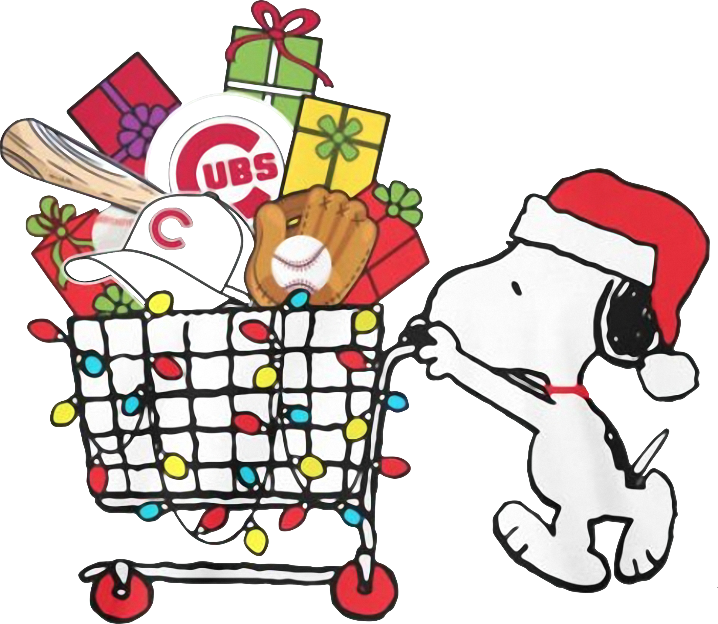 Snoopy Christmas Shopping Clipart (2400x3200), Png Download