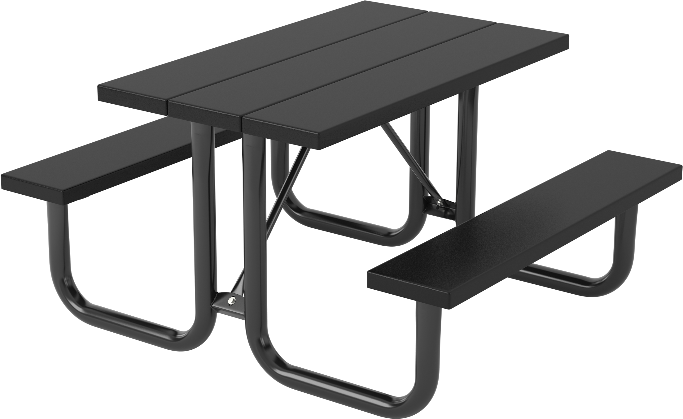 White Bench U - Picnic Table Clipart (3840x2160), Png Download