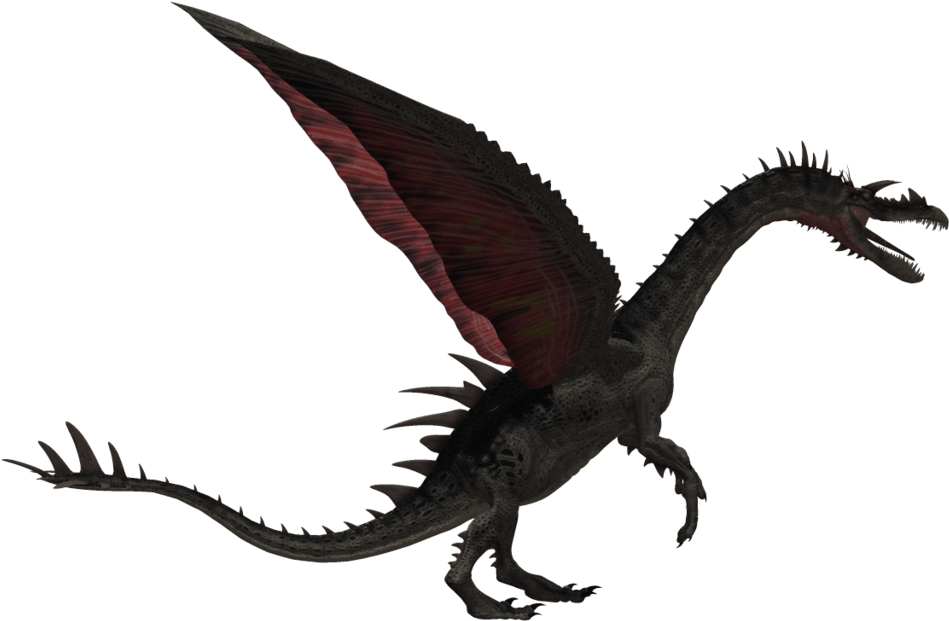 Skyrim Clipart - Realisitc Dragons Png Transparent Png (1024x639), Png Download