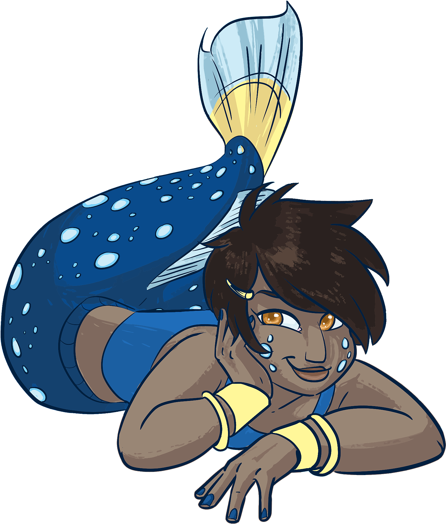 Drawing Mermaid Tails Clipart (1632x1920), Png Download