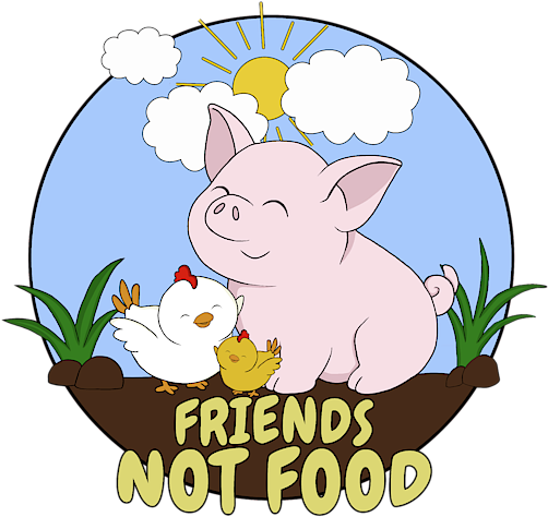 Pig Friend Not Food Clipart (600x600), Png Download