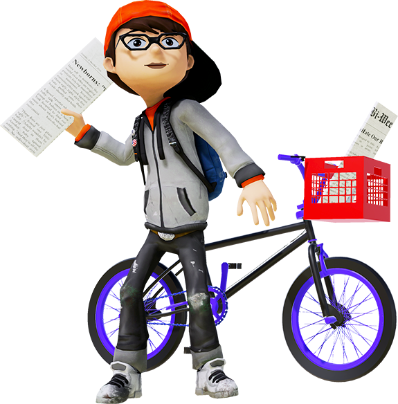Delivery Clipart Bike Delivery - Png Download (575x584), Png Download