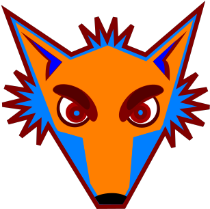 Blue Fox Head Svg Clip Arts - Cartoon Fox Head - Png Download (1024x1024), Png Download