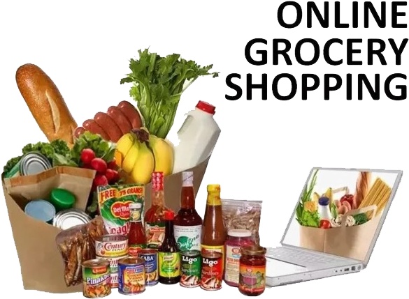 Grocery Png High Quality Image - Online Grocery Shopping Clipart (820x532), Png Download