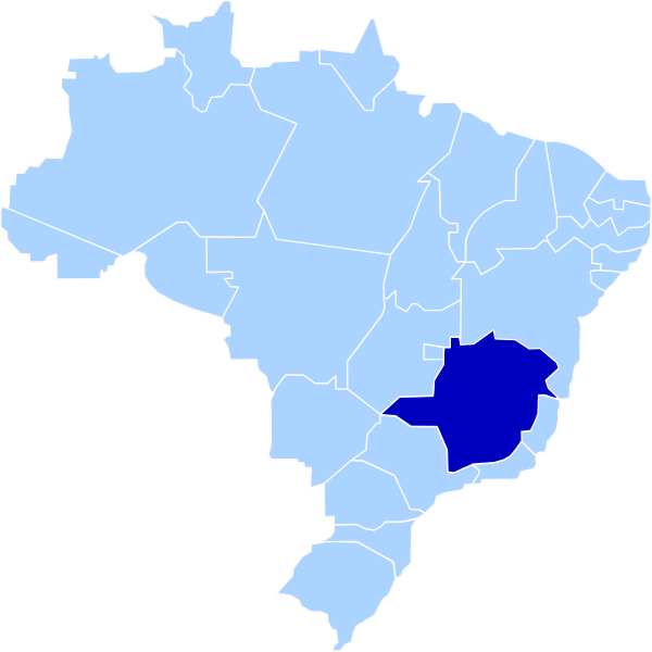 Mapa Do Brasil .svg Clipart (600x600), Png Download