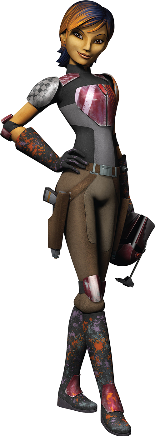 Png Star Wars Rebels - Star Wars Rebels Sabine Wren Clipart (526x1423), Png Download