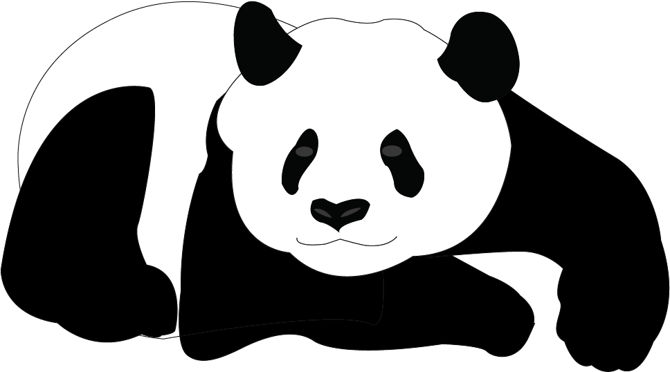 Giant Panda Bear Clip Art - Panda Bear Vector - Png Download (1220x913), Png Download