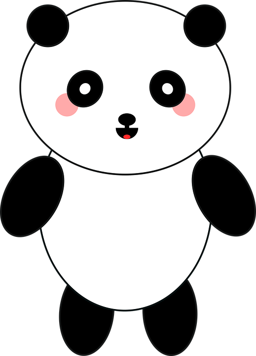 Giant Panda Clipart (519x720), Png Download