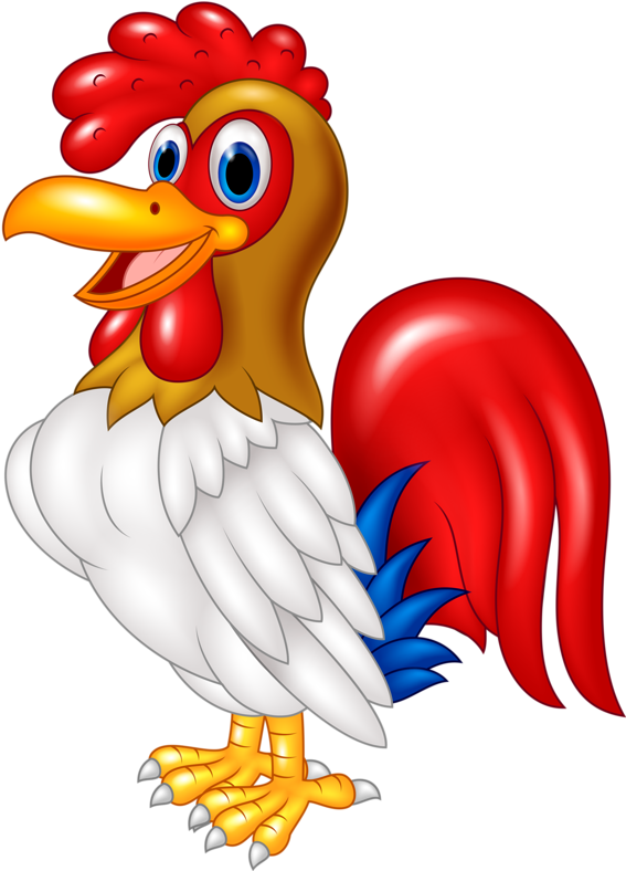 Thumb Image - Rooster Image Cartoon Png Clipart (571x800), Png Download