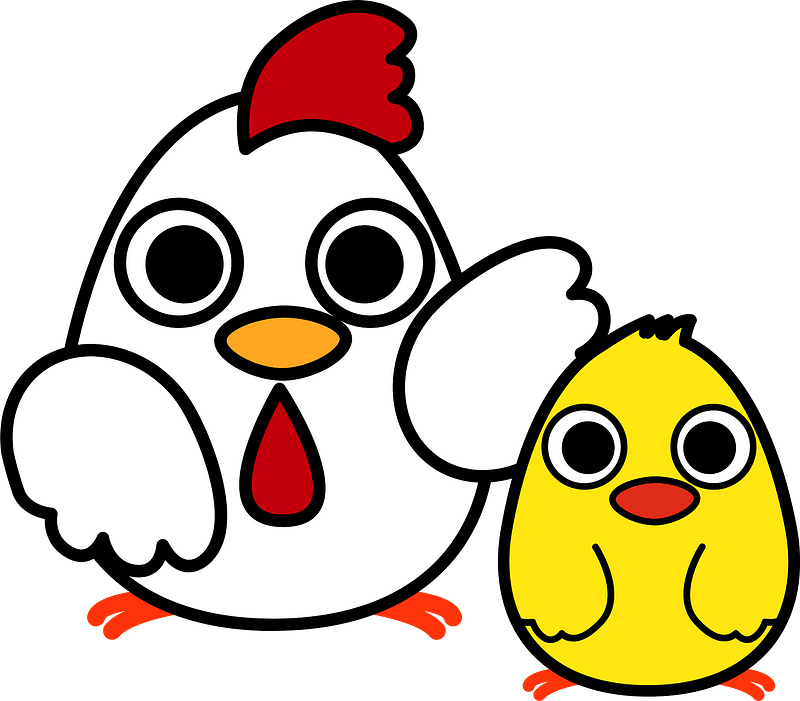 Chicken Chick Bird Clipart - Anak Ayam Kartun Lucu - Png Download (800x701), Png Download