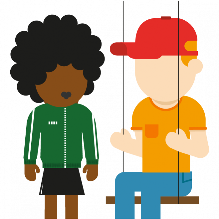 Illustration Of Young People With One Person On A Swing - Feeling Clipart (700x700), Png Download