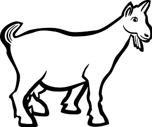 Goat Clipart - Clip Art Of A Goat - Png Download (300x250), Png Download