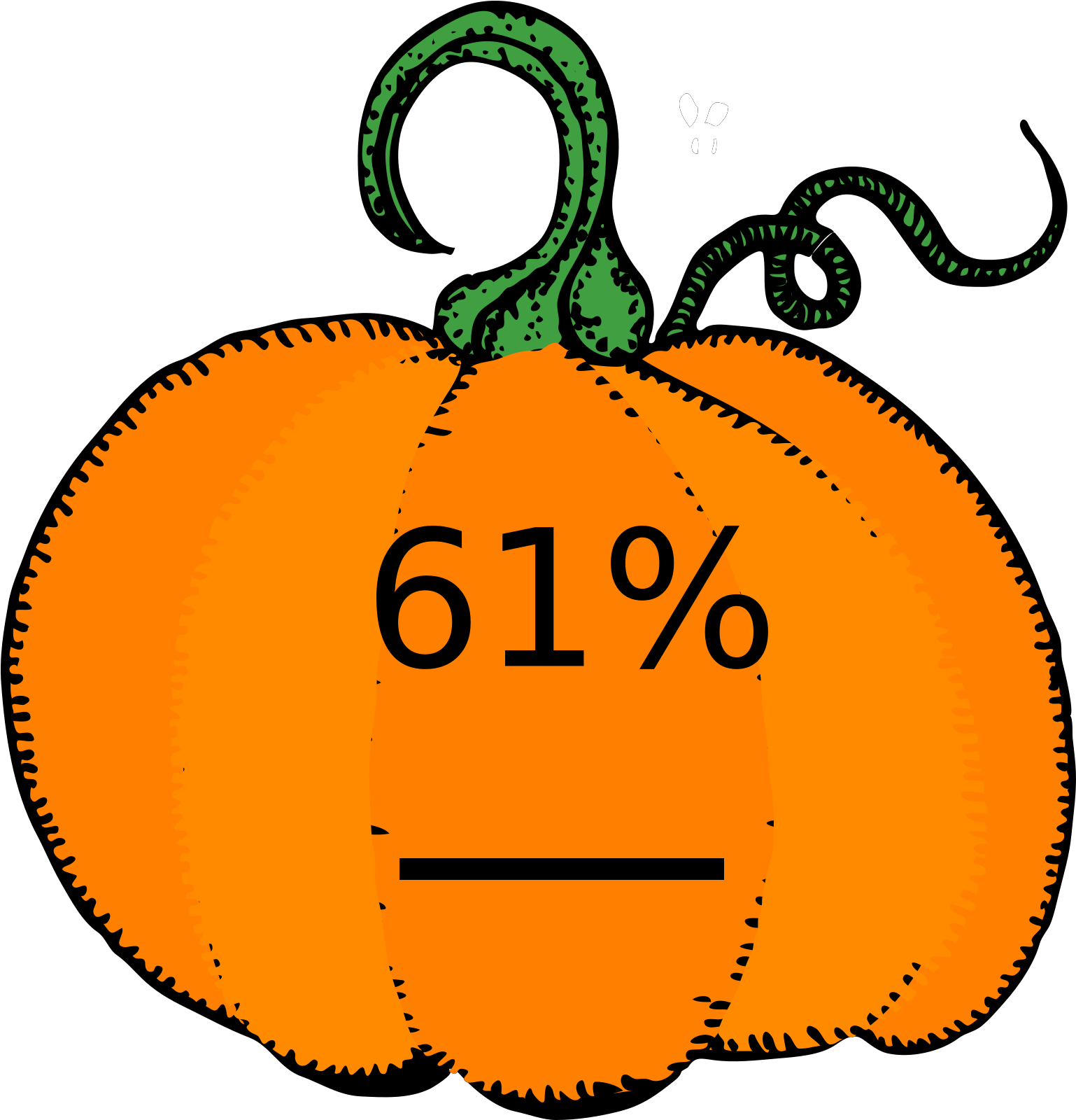 Gray Pumpkin Clipart - Png Download (1600x1600), Png Download
