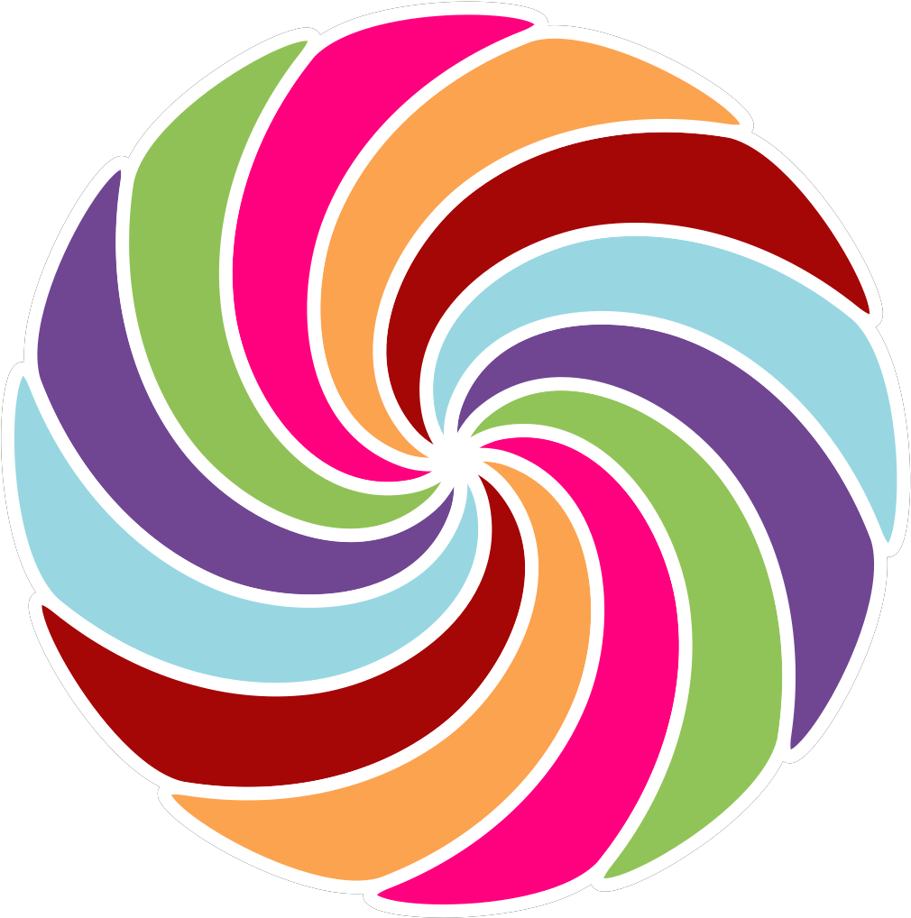 Pinwheel Multi Colored Svg Clip Arts - London Underground - Png Download (1024x1024), Png Download