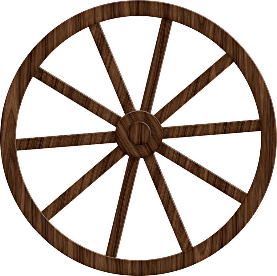 Wild West Clipart Wheel - Roda De Carroça Png Transparent Png (900x897), Png Download