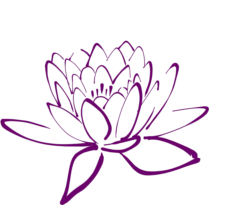 Flower Svg Clip Arts - Purple Lotus Flower Clipart - Png Download (1024x1024), Png Download