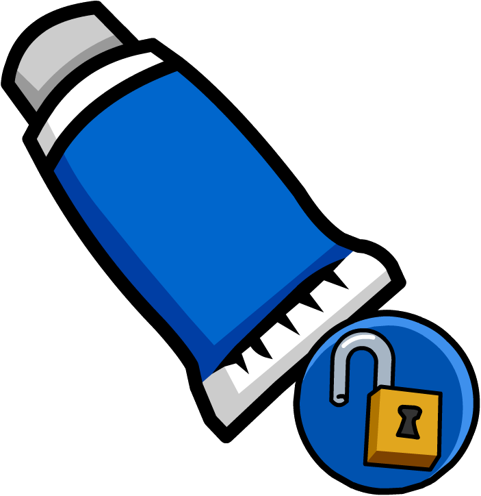 Club Penguin Wiki - Red Face Paint Club Penguin Clipart (703x724), Png Download