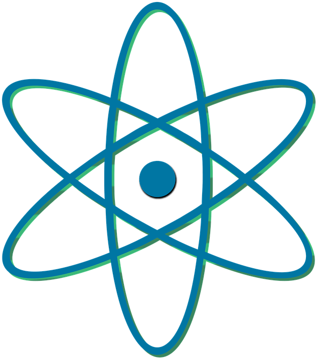 Particle Clipart Quantum Mechanic - Atom Symbol Png Transparent Png (632x716), Png Download