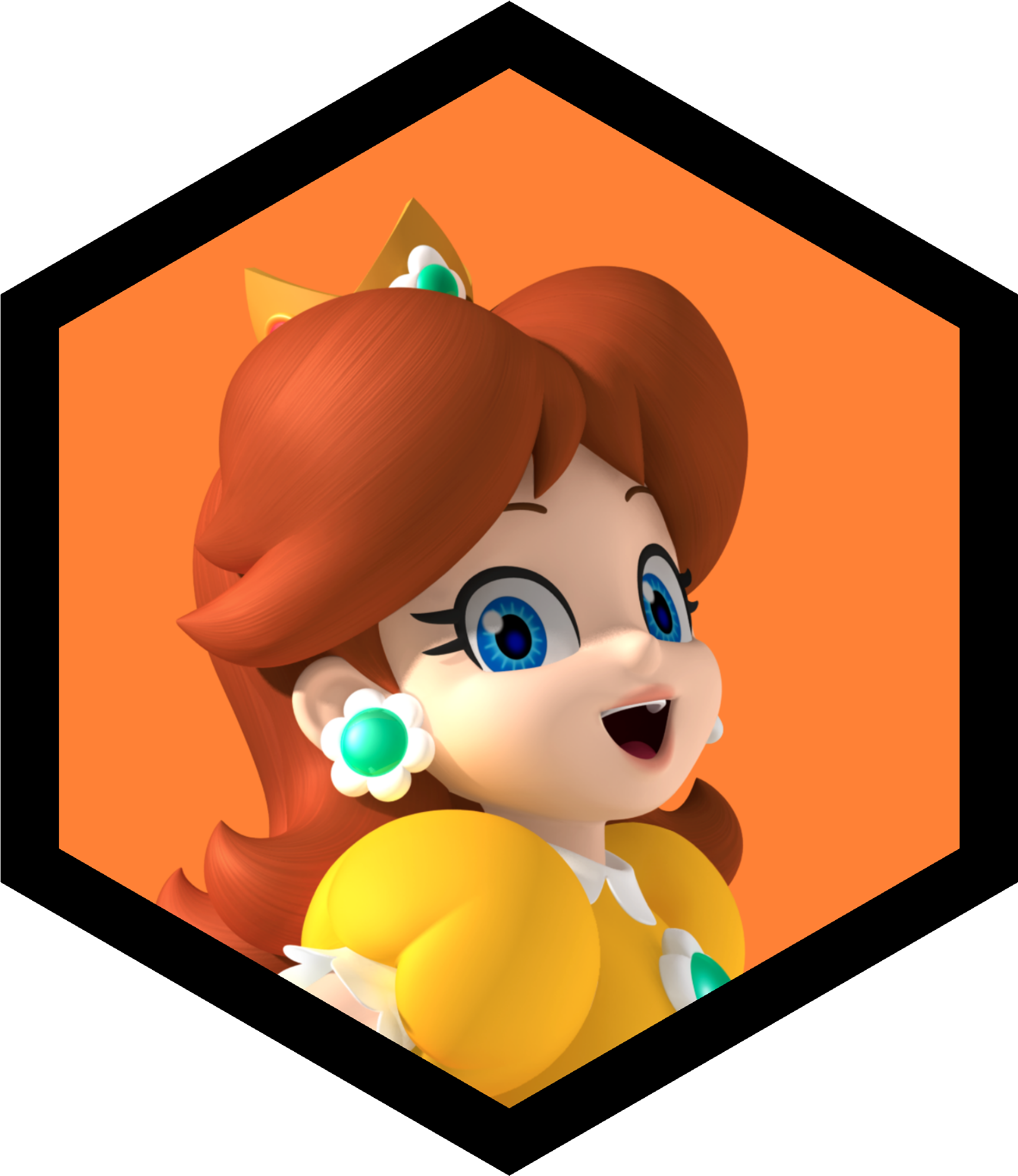 Transparent Barnyard Roundup Clipart - Princesa Daisy Mario Bros - Png Download (1726x1993), Png Download