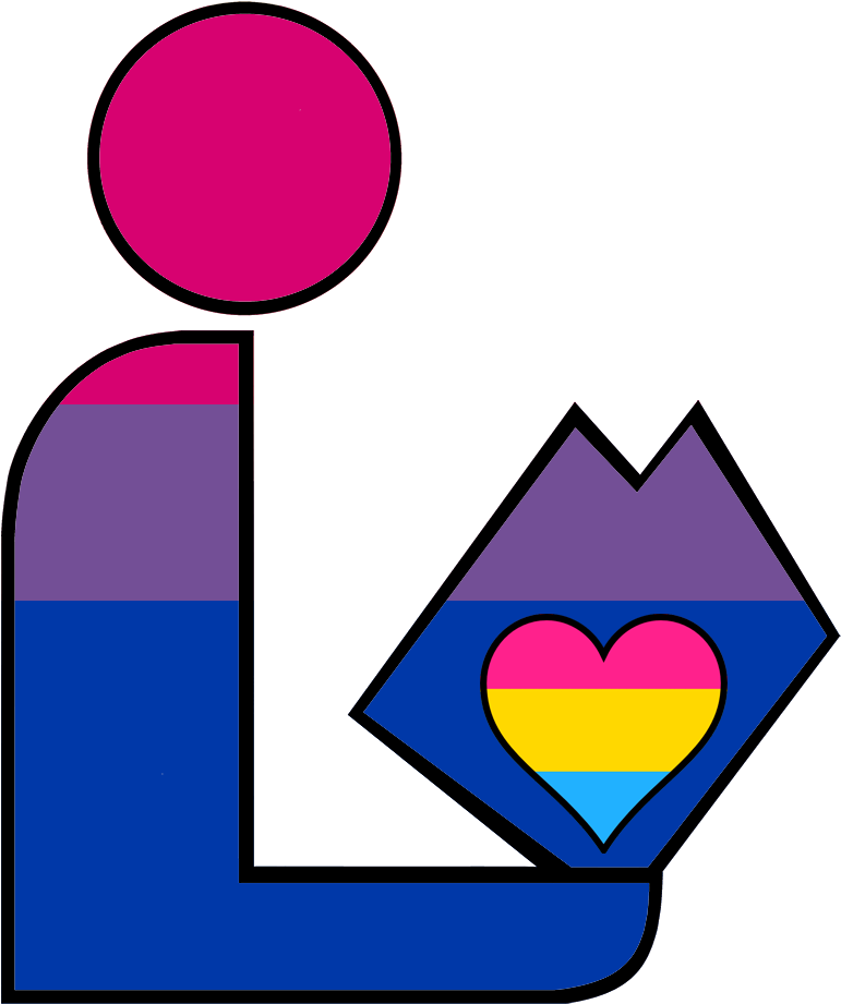 Bisexual Panromantic Pride Library Logo - Logo Clipart (1250x1250), Png Download