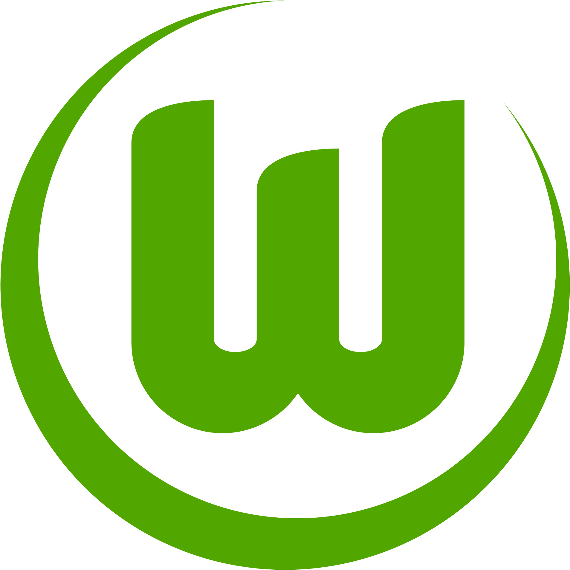 Vfl Wolfsburg Logo Png Clipart (2000x2000), Png Download