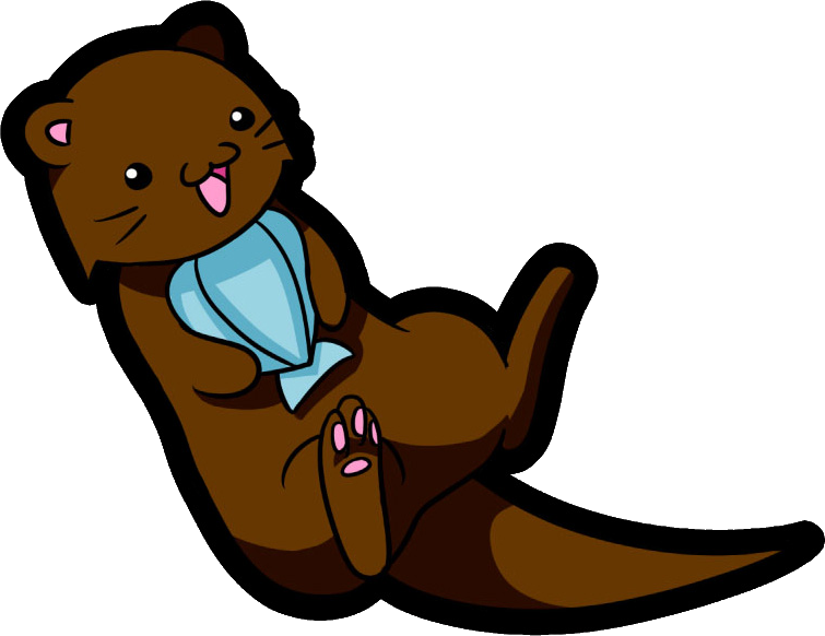 Otter Clipart Chibi - Chibi Oyter - Png Download (755x582), Png Download