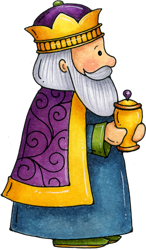 Melchor Rey Mago Dibujo Clipart (481x824), Png Download