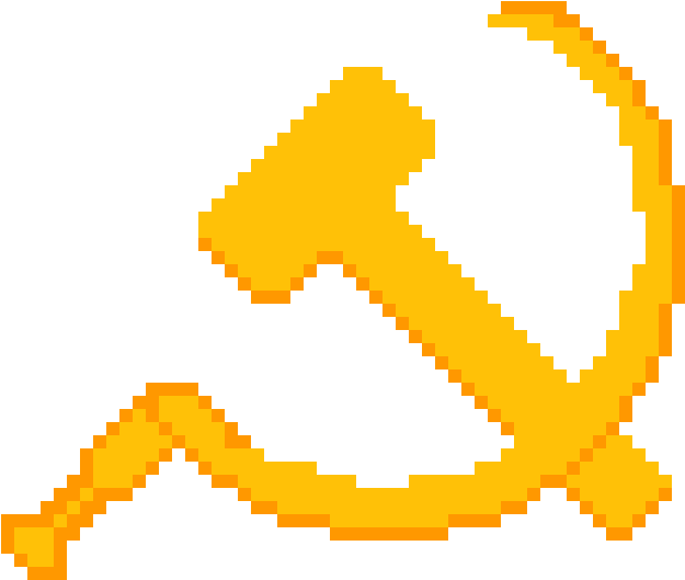 Hammer And Sickle Calligraphy - Sharingan Normal Pixel Art Clipart (625x529), Png Download