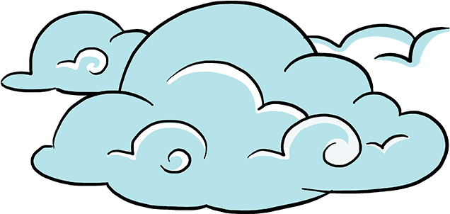 How To Draw Clouds Clipart (680x678), Png Download