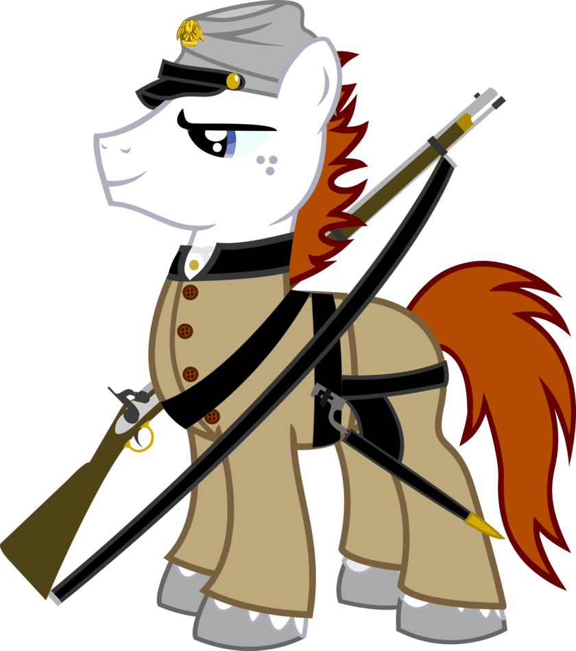 Patriot Vector Civil War Soldier - Anime Civil War Soldier Clipart (840x950), Png Download