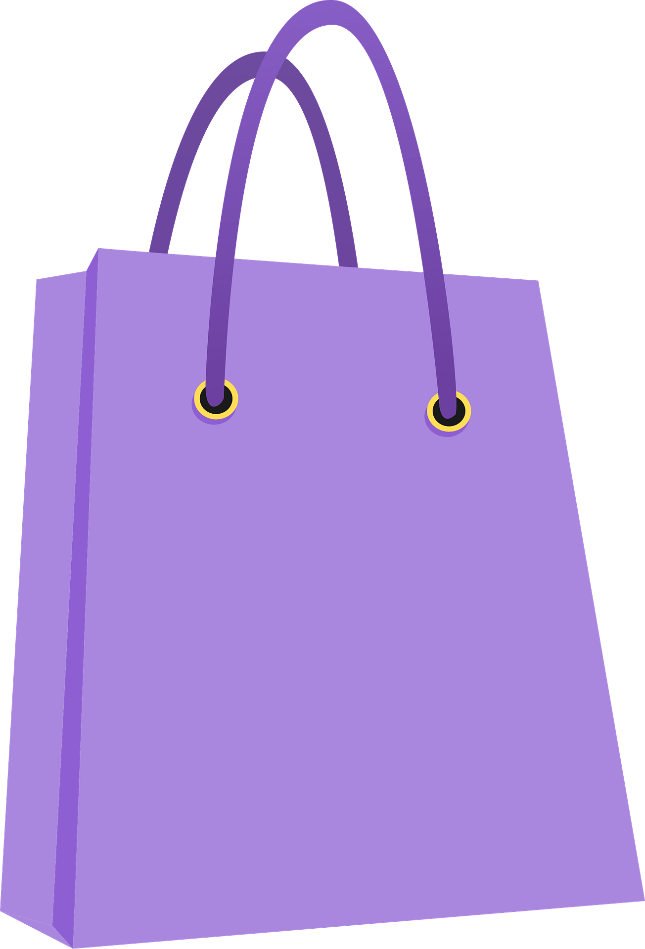 Shopping Bag Clip Art - Png Download (1304x1920), Png Download