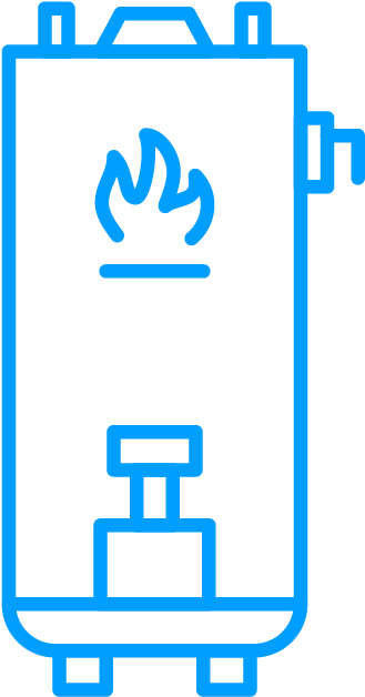 Hot Water Tank Heaters - Black And White Water Heater Clip Art - Png Download (668x667), Png Download