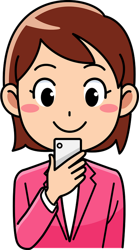 Business Woman Smartphone Clipart - Woman Clipart - Png Download (444x800), Png Download