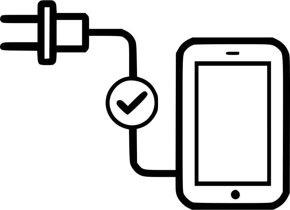 Device Charging Charger Smartphone Check Phone - Mobile Phone Charging Png Clipart (980x710), Png Download