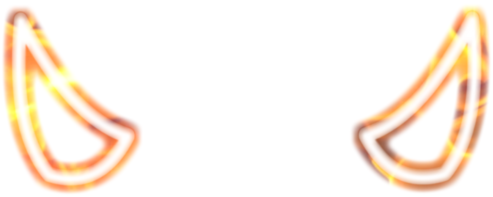 Aesthetic Neon Devil Horns Clipart Full Size Clipart (5530955