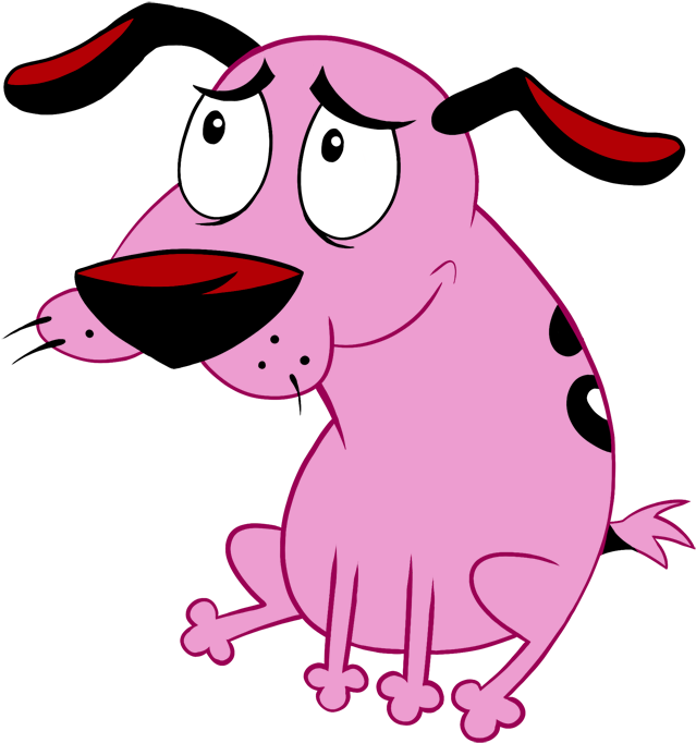 Transparent Courage The Cowardly Dog Clip Art - Dog Cartoons Tv Shows - Png Download (639x682), Png Download