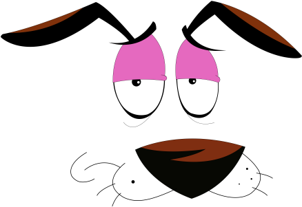 Product - Courage The Cowardly Dog Wallpaper Iphone Clipart (525x600), Png Download