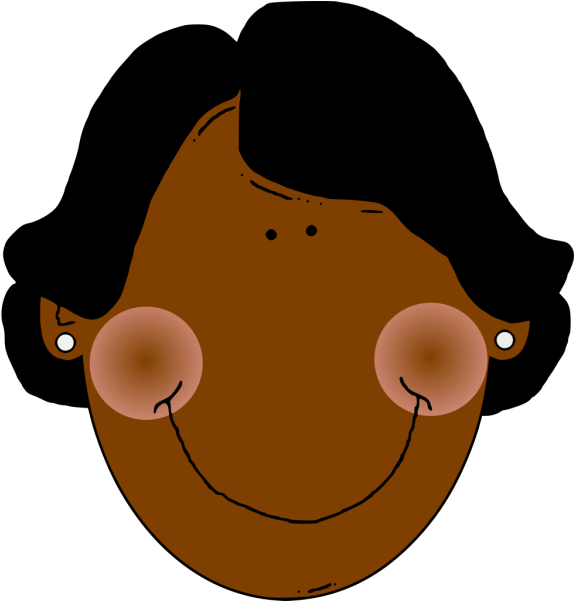 Black Woman Clip Art At Clker - Black Mother Clipart - Png Download (570x597), Png Download