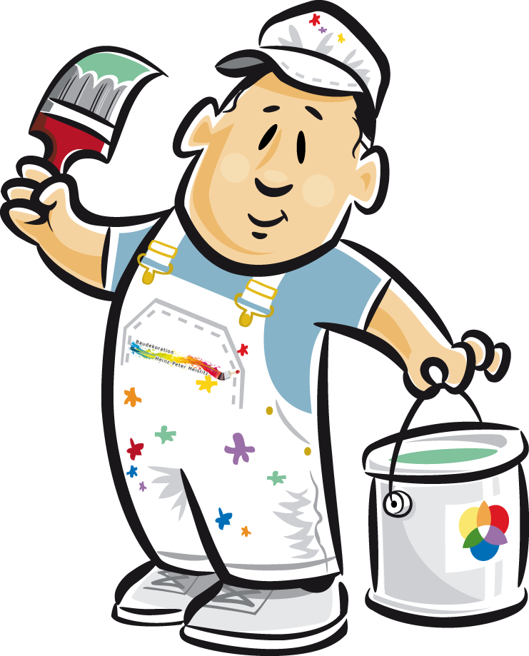 Thumb Image - Cartoon Painter Drawing Clipart (741x919), Png Download