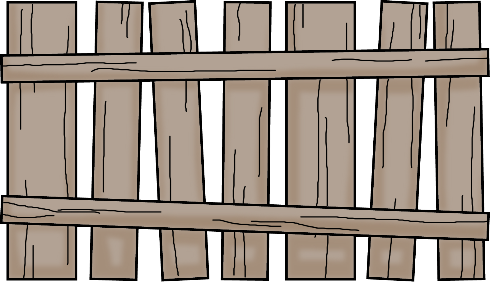 Index Of Images Scrappin - Wooden Fence Cartoon Png Clipart (1575x908), Png Download