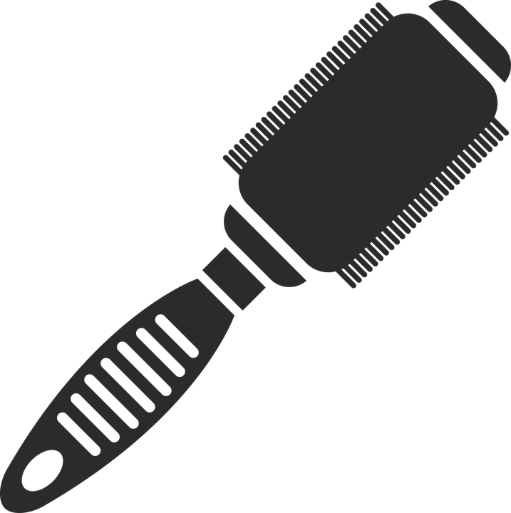 Vector Hair Brush Png Clipart (717x720), Png Download