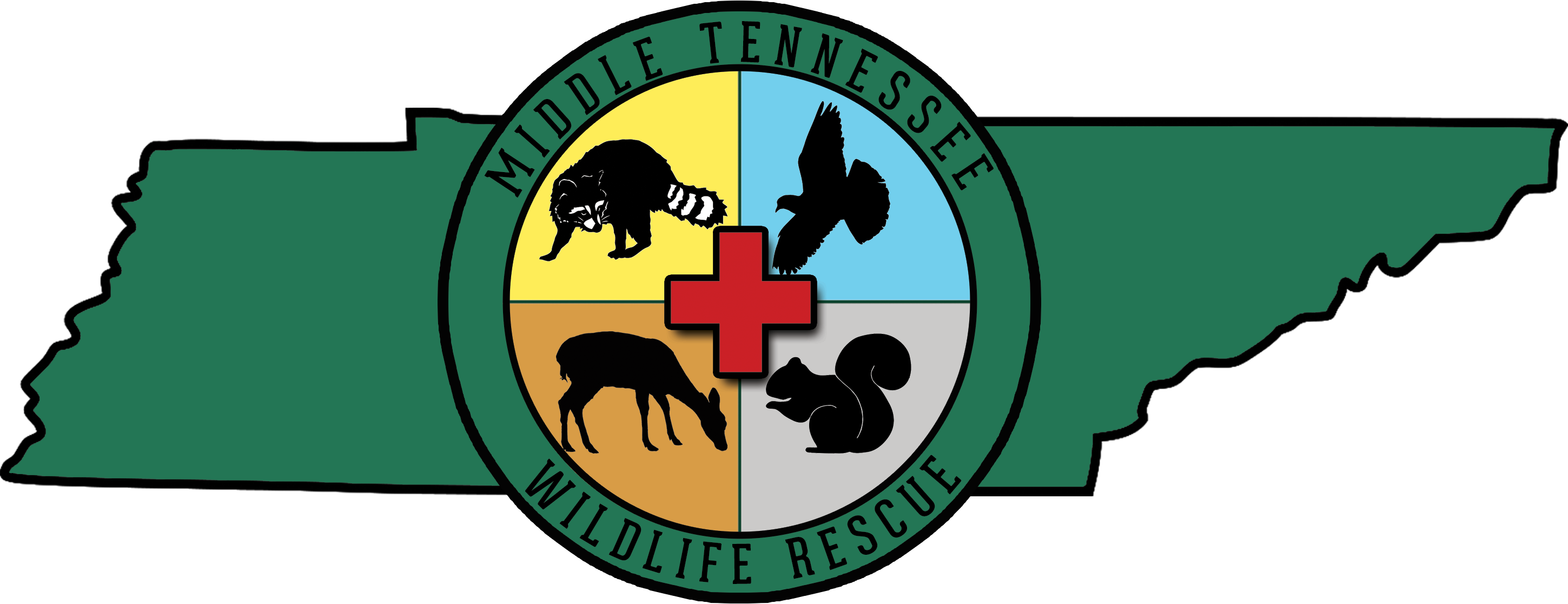 Middle Tennessee Wildlife Rescue - Wildlife Rescue Logos Clipart (2899x1116), Png Download