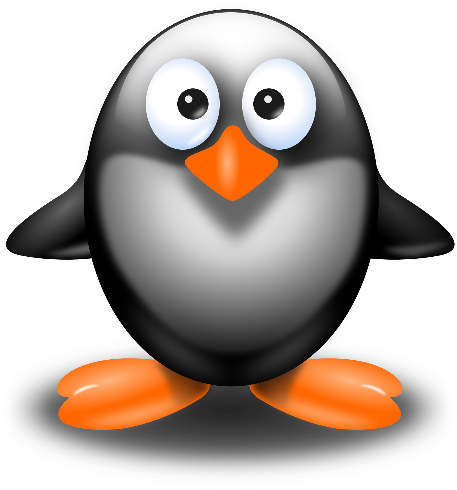Penguin, Bird, Animal, Wildlife, Polar, Antarctica - Pingüino Cartoon Clipart (651x699), Png Download