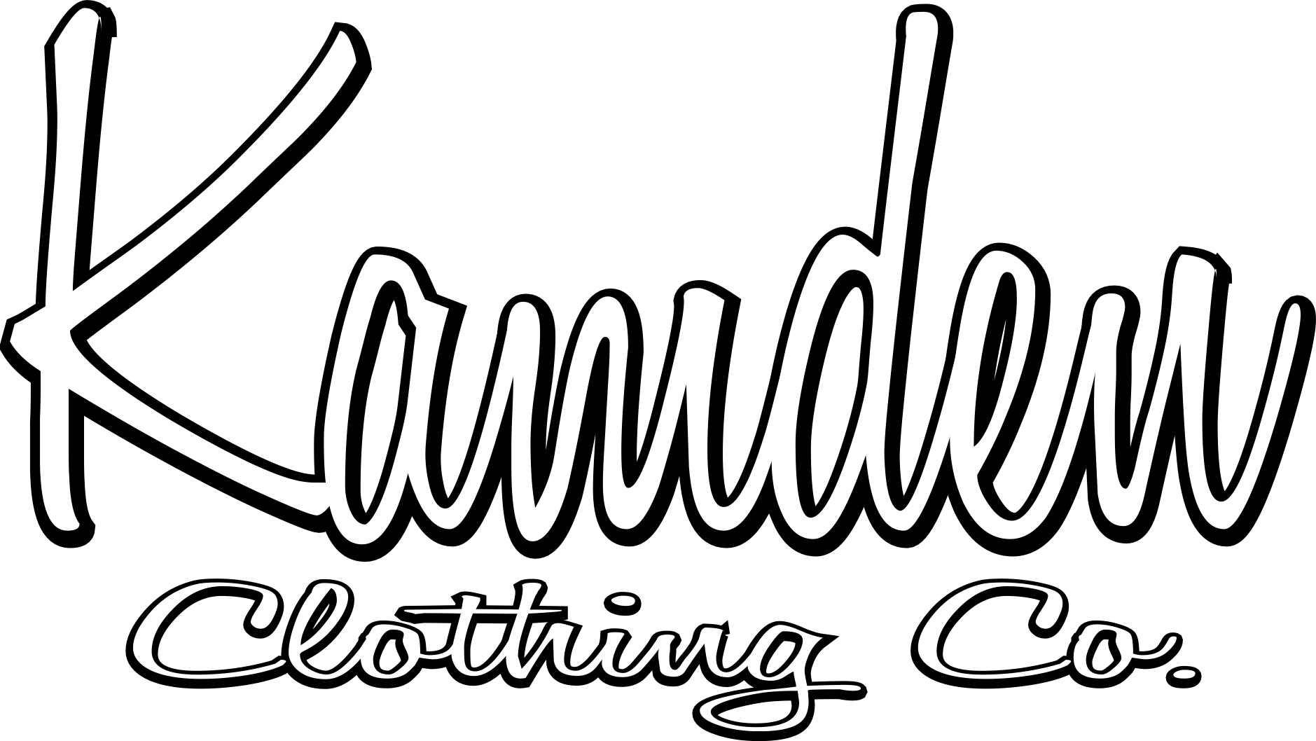 Kamden Clothing Co - Calligraphy Clipart (1879x1058), Png Download