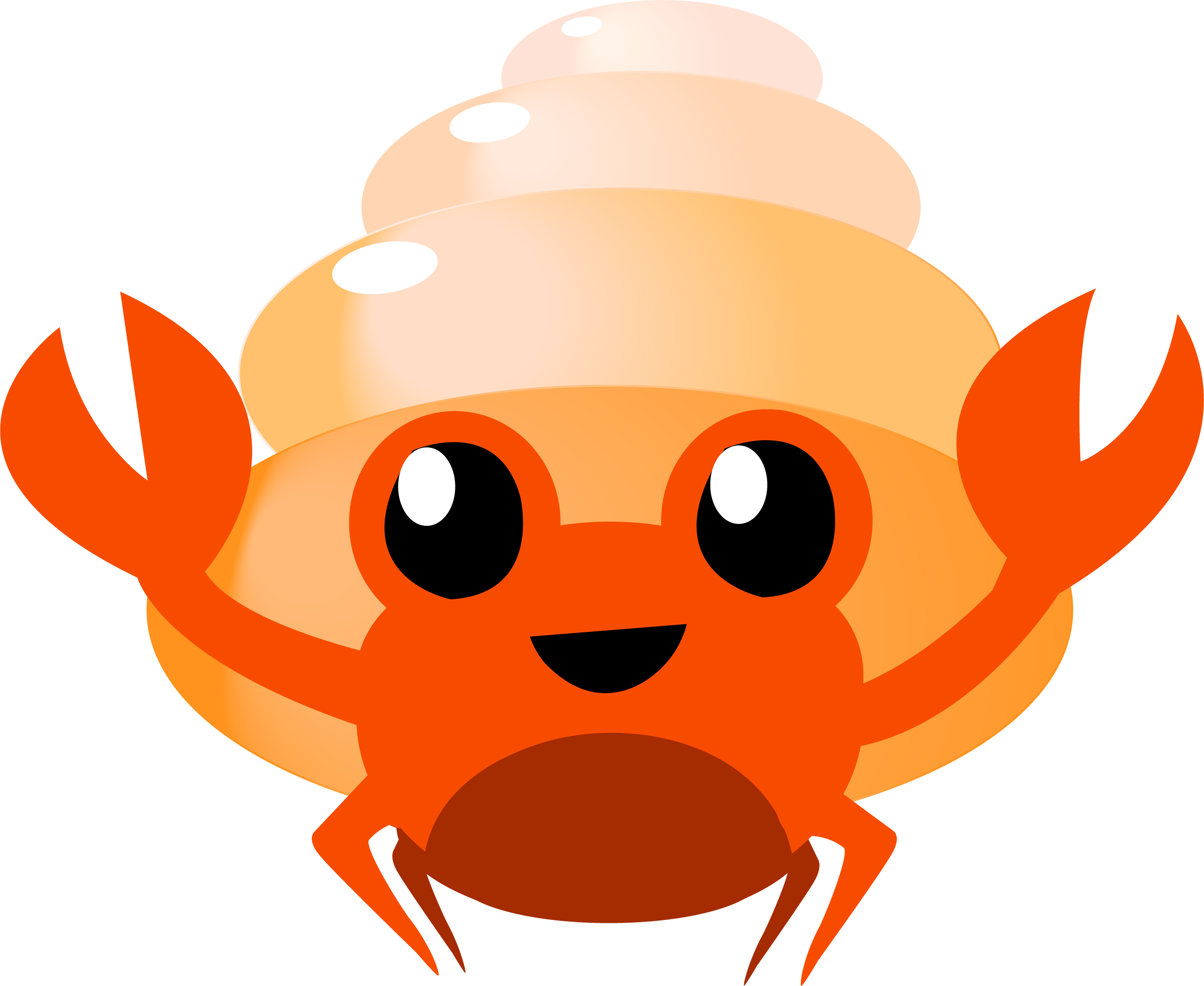 Hermes Brown Shell - Clip Art - Png Download (2588x2119), Png Download