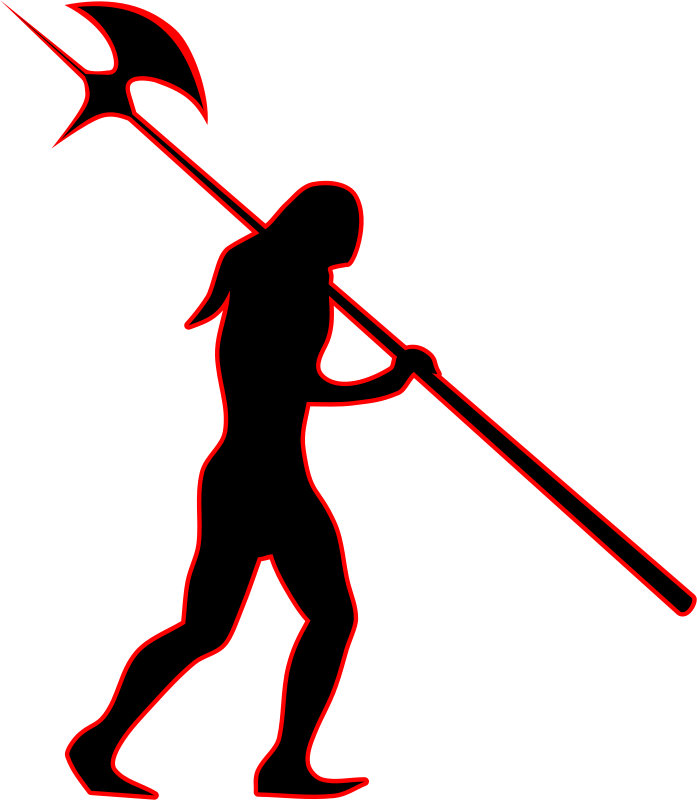 Medieval Guard Silhouette Vector Image - Silhueta Medieval Clipart (600x600), Png Download