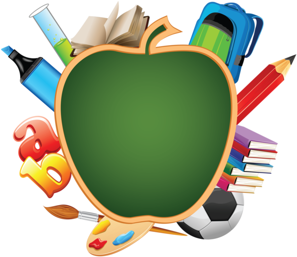 Utiles Escolares Animados Clipart (630x630), Png Download