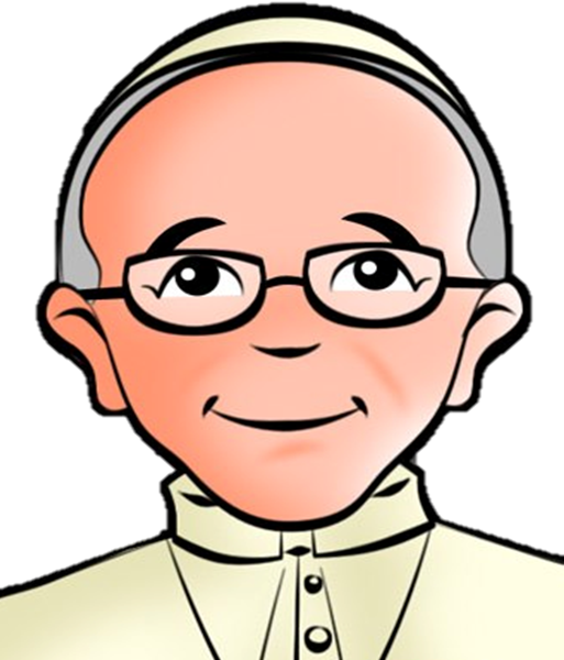 Download Papa Francisco Dibujo Clipart Pope Francis - Pope John Paul Ii Drawing Easy - Png Download (513x600), Png Download