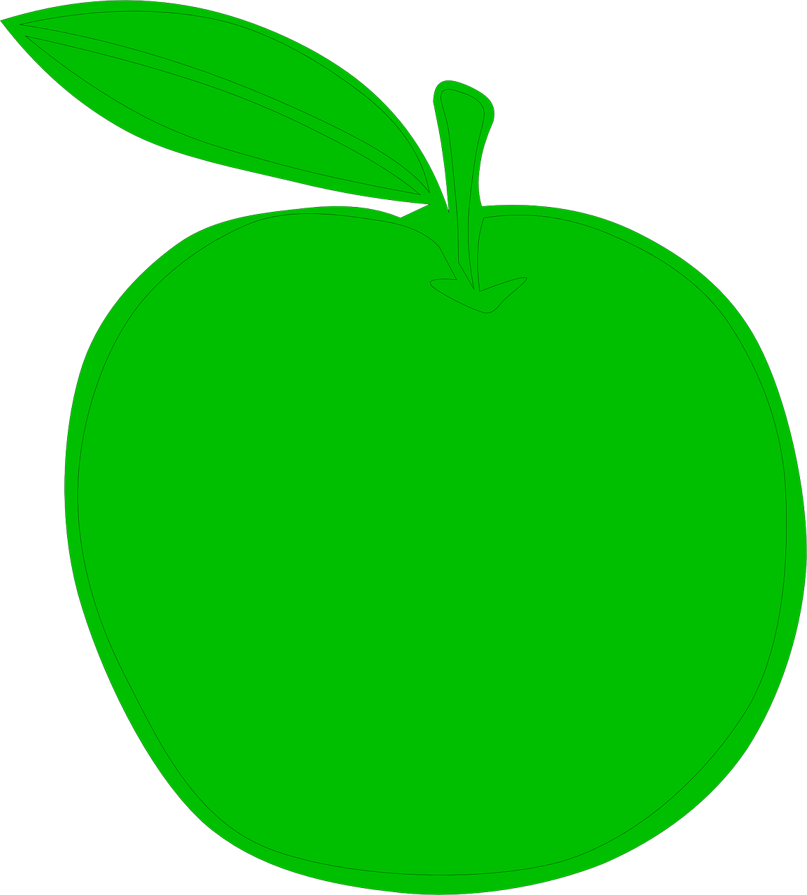 Apple Green Food Free Photo - Transparent Green Apple Clipart - Png Download (1154x1280), Png Download